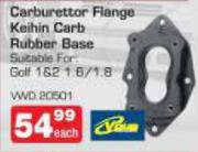 Carburettor Flange Keihin Carb Rubber Base Suitable For:Golf 1&2 1.6/1.8-Each