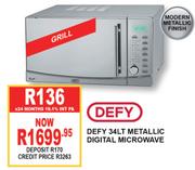 Defy 34LT Metallic Digital Microwave