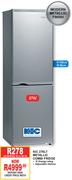 KIC 276LT Metallic Combi Fridge