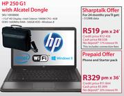 HP 250 G1 With Alcatel Dongle