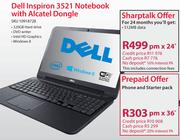 Dell Inspiron 3521 Notebook With Alcatel Dongle