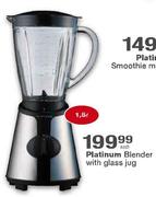 Platinum Blender With Glass Jug-1.5l