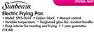 Sunbeam Electric Frying Pan SPES-3038