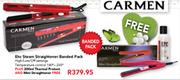 Carmen Ehc Steam Straightener Banded Pack