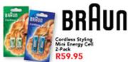 Braun Cordless Styling Mini Energy Gel 2 Pack