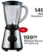 Platinum Blender with Glass Jug-1.5 Ltr