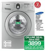 Samsung 6kg Silver Front Load Washing Machine WF1600W5S