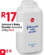 Johnson's Baby Powder Assorted-200G
