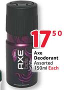 Axe Deodorant Assorted-150Ml