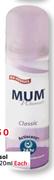Mum Aerosol Assorted-120ml