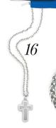 Police Stainless Steel Soul Flat Cross On Chain