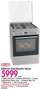 Defy 600mm Gas/Electric Stove DGS160
