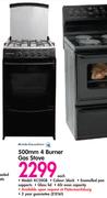 Kelvinator 500mm 4 Burner Gas Stove KC50GB