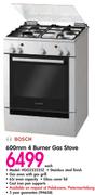 Bosch 600mm 4 Burner Gas Stove HGG223225Z