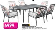 Terrace Leisure 7 Piece Driftwood Dining Set-Per Set