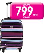Tosca 65cm ABS 4 Wheeler Trolley-Each