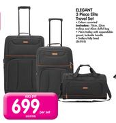 Elegant 3 Piece Elite Travel Set-Per Set