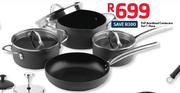 PnP Anodised Cookware Set-7 Piece