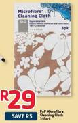 PnP Microfibre Cleaning Cloth-3 Pack