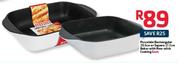 Porcelain Rectangular 29.5cm Or Square 27.5cm Baker With Non-Stick Coating-Each