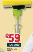 PVA Mop With Brush-Each
