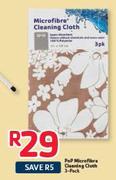 PnP Microfibre Cleaning Cloth-3 Pack