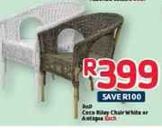 PnP Coco Riley Chair White Or Antique Each