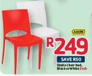 Addis Stella Chair Red Black Or White