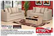 Milano 2.5 Division Abbey Couch