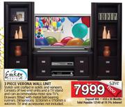3 Piece Verona Wall Unit