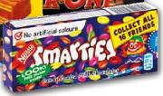 Nestle Smarties Chocolate Bar