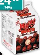 Necco Mighty Malts Malted Milk Balls-340g