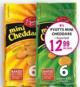 Pyotts Mini Cheddars Assorted-6's Per Pack