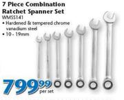 7 Piece Combination Ratchet Spanner Set WMSS141