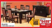 Avante 8 Piece Dining Room Suite