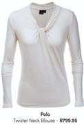 Polo Twister Neck Blouse