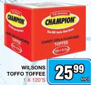 Wilsons Toffo Toffee-1x120's