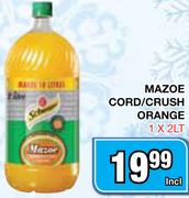 Mazoe Cord/Crush Orange-1x2L