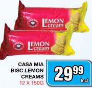 Casa Mia Bisc Lemon Creams-12x150g