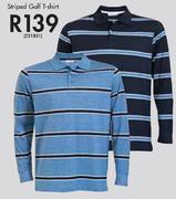 Striped Golf T-Shirt-221851