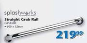 Splashworks Straight Grab Rail GRST600-600x32mm