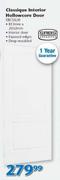 SABS Classique Interior Hollowcore Door-813mm x 2032mm Each