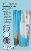 Splashworks Shower Curtain-1800x2000mm Each
