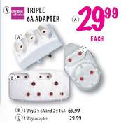Simple Choice Triple 6A Adapter-Each