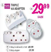 Simple Choice 4 Way 2 x 6A and 2 x 16A Adapter