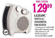 Logik Vertical/Horizontal Fan Heater 