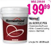 Homestead Classic Acrylic PVA-5L Each