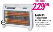 Logik 4 Bar Quartz Heater(RSH-010514) 