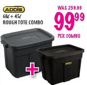 Addis Rough Tote Combo-68L + 45L Per Combo
