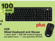XGR Wired Keyboard And Mouse